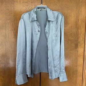 Kasper silk button up